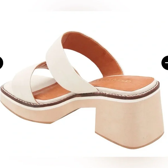 Andre Assous Layla Featherweights Slip On Strappy Platform Sandals In Creme NWOB - Picture 8 of 8